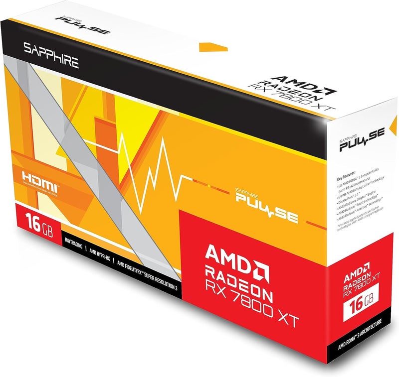 Sapphire 11330-02-20G Pulse AMD Radeon RX 7800 XT Gaming Graphics Card with 16GB GDDR6, AMD RDNA 3 - Image 2